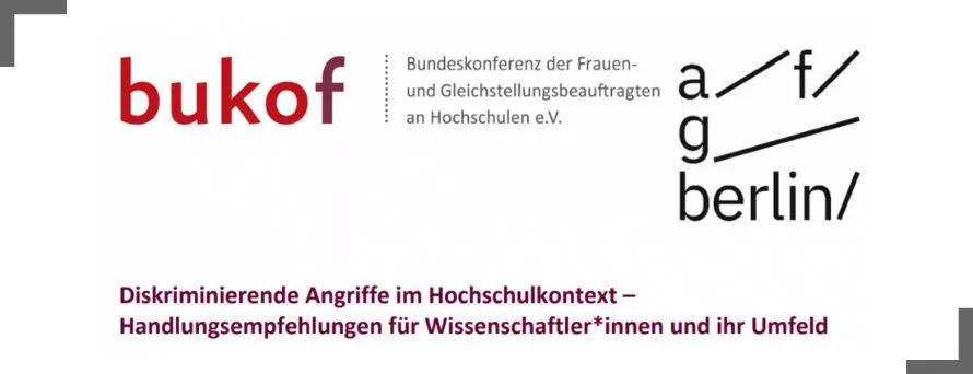 Screenshot des Papiers "Diskriminierende Angriffe im Hochschulkontext – Handlungsempfehlungen für Wissenschaftler*innen und ihr Umfeld"